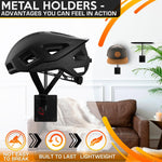 Load image into Gallery viewer, 9 Pcs Helmet Holder Wall Mount Reliable Cowboy Hat Holder for Wall Made of Sturdy Metal Easy & Firm Installation for Convenient Storage of Helmets Hats & More 35 Lbs Max Load