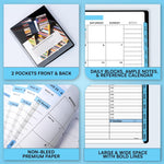 Load image into Gallery viewer, 2026 Appointment Book Planner 6.5 x 8.5 inch Large Blue Tabbed Daily Hourly Weekly Planner Schedule Book 30 Minute time Slots Business & Personal Planner Jan 2026 Dec 2026