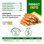 Load image into Gallery viewer, Dog Treats Biscuits Sticks Chicken Wrapped Human Grade Meat 10.6 oz Natural Dried Snacks Rawhide Free & Grain Free Long Lasting Chews for Large & Small Dogs Best for Training & Healthy Teeth