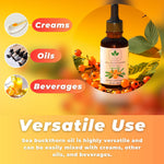 Load image into Gallery viewer, Sea Buckthorn Oil Organic 2 fl oz Cold Pressed Sea Buckthorn Berry Oil