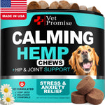 Load image into Gallery viewer, Advanced Calming Chews for Dogs Hemp Dog Calming Chews Anxiety Relief with Melatonin Stress & Separation Anxiety Sleep Aid Hip and Joint Supplement Support Made in USA 70 Treats