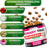 Load image into Gallery viewer, Dog UTI Treatment 120 Chews Cranberry Supplement Bladder Control