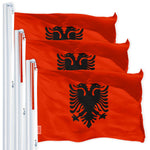 Load image into Gallery viewer, Albania Albanian Flag 3x5 Ft 3Pack 150D Printed Polyester By G128