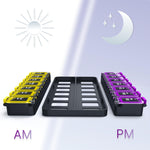 Load image into Gallery viewer, Weekly Pill Organizer 2 Times A Day Airtight Pill Box 7 Day Am Pm Vitamin