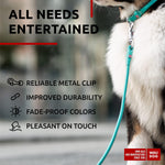 Load image into Gallery viewer, WAUDOG Rolled Leather Dog Leash 4Ft * 0.5 in for Small Medium and Large Dogs Heavy Duty Leather Puppy Leash for Outdoor Walking Running Training Strong Dog Leashes for Large Breed Dogs (Mint)