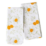 Load image into Gallery viewer, The Fine Living Co. 100% Cotton Kitchen Towels Set of 2 18 x 28 inches Lemon Printed Dish Towels Hand Towels Boho Tea Towels Multifunctional Stylish Absorbent Quick Dry Soft