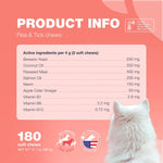 Load image into Gallery viewer, Immune System Support Soft Chews for Dogs 180 Flea Support for Dogs Delicious Soft Chewables with Brewers Yeast Coconut & Salmon Oil