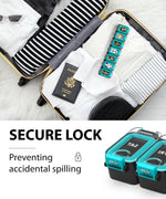 Load image into Gallery viewer, Weekly Pill Organizer 1 time a Day Pill Box 7 Day with Enhanced Waterproof Seal Large compartments Hold Big Vitamins & Supplements Upgraded Locking lids for Home & Travel use Durable Hard case