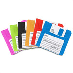 Load image into Gallery viewer, 6 PCS Silicone Floppy Disk Coaster For Tables, Drink Coasters for Tabletop Protection Cheerful Funny Coasters Suitable