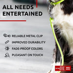 Load image into Gallery viewer, WAUDOG Rolled Leather Dog Leash 4Ft * 0.4 in for Small Medium and Large Dogs Heavy Duty Leather Puppy Leash for Outdoor Walking Running Training Strong Dog Leashes for Large Breed Dogs (Green)