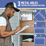 Load image into Gallery viewer, 10 Pack Horizontal Job Ticket Holders 8.5x11 in 3 Hole Black Dry Erase Clear