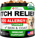 Load image into Gallery viewer, Dog Allergy Chews Itch Relief for Dogs Dog Allergy Relief Anti Itch for Dogs Dog Itchy Skin Treatment Dog Allergy Support Hot Spots Immune Health Supplement Made in USA 120 Treats