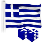 Load image into Gallery viewer, Greece Greek Flag 3x5 Ft 10Pack 150D Printed Polyester By G128
