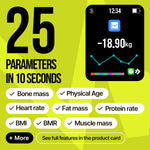 Load image into Gallery viewer, 25 Metrics White Digital Bathroom Smart Scale with BMI Body Fat Muscle Mass