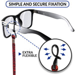 Load image into Gallery viewer, Eye Glasses String Holder Strap Eyeglass Straps Cords for Men Women Eyeglass Holders Around Neck Sunglasses String Chain Lanyard Retainer 4 Pcs Orange Blue