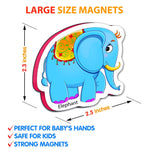 Load image into Gallery viewer, 27 Fridge Magnets for Toddlers 13 years Zoo Animals Foam Magnets for Kids