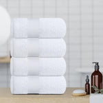 Load image into Gallery viewer, Resort Collection Soft Bath Towels 28x55 in 4 Pack WhiteLuxury Hotel Plush &