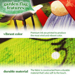 Load image into Gallery viewer, G128 Combo Pack: Garden Flag Stand Black 36 in x 16 in & Garden Flag Winter Decoration Welcome Festive Gnome with Lantern 12x18 DoubleSided Blockout Fabric