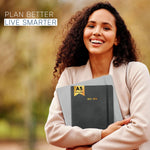 Load image into Gallery viewer, 2025 2026 HARDCOVER Leather Planner Weekly & Monthly 6.5 * 8.5 Inches Academic Planner Business Personal or Student Pen Holder Thick Paper July 2025 June 2026 (Dark Grey)