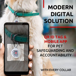 Load image into Gallery viewer, Rolled Leather Dog Collar Padded Small Dogs 13–16 in Neck Mint Color