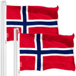 Load image into Gallery viewer, Norway Norwegian Flag 3x5 Ft 2Pack 150D Printed Polyester By G128