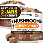 Load image into Gallery viewer, Mushroom Chews for Dogs 340 Count 2-Pack Turkey Tail Lion's Mane Shiitake & Reishi