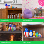 Load image into Gallery viewer, Independence Day Nesting Dolls Set 7 pcs Russian Dolls with Symbols of