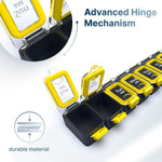 Load image into Gallery viewer, Weekly Pill Organizer 2 Times A Day Am Pm Pill Case Pill Box Yellowblue Plastic