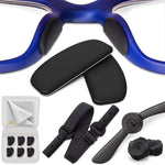 Load image into Gallery viewer, Eyeglass Nose Pads Adhesive Glasses Nose Pads 6 Pairs Thin Sunglass Nose Grip Silicone Glasses Nose Pads 1 mm (Black Black)