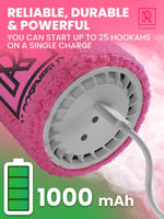 Load image into Gallery viewer, Silver Mini Hookah Pump Hookah Starter with 1000 mAh Rechargeable Battery Kit