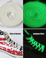 Load image into Gallery viewer, WFJ Glow In The Dark Shoe Laces 47 (120cm) Luminous All Sports Thick Flat