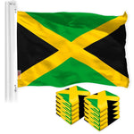 Load image into Gallery viewer, Jamaica Jamaican Flag 3x5 Ft 10Pack 150D Printed Polyester By G128