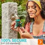 Load image into Gallery viewer, Water Splitter 2 Way Garden Y Hose Connector Metal Body Water Faucet Splitter