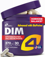 Load image into Gallery viewer, Dim Supplement 370mg Complex with Zinc Niacinamide Estrogen Blocker for Women & Men Hormone Balance Hormonal Acne Menopause and Antioxidant Support Diindolylmethane 30 Capsules