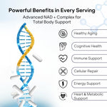Load image into Gallery viewer, NAD Capsules Resveratrol Liposomal Nicotinamide Riboside Quercetin Vitamin B3 NAD Supplement for Women and Men Anti Aging Boost Focus and Energy Cell Regeneration Supplement 120 Capsules