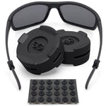 Load image into Gallery viewer, Eyeglass Ear Grips Glasses Ear Cushion Silicone Glasses Ear Grip Eyeglass Accessories Glasses Grip Ear Grips Hooks for Glasses 12 Pairs (Black)