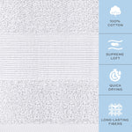 Load image into Gallery viewer, Resort Collection Soft Bath Towels 28x55 in 4 Pack WhiteLuxury Hotel Plush &