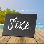 Load image into Gallery viewer, 10 Pack Mini Chalkboard Signs for Food 3x4 inch Party Buffet Tables Wedding Bakery Small Chalkboard Signs Mini Chalkboard Signs for Food Chalkboard Buffet Signs Table Sign Chalkboard