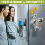 Load image into Gallery viewer, 30 Pack 2.5x3.5 Magnetic Picture Frames for Refrigerator Wallet Sized White Small Magnet Picture Frames for Fridge Magnetic Photo Sleeves Locker Magnet Frame Magnetic Photo Pockets Magnetic Picture Holder