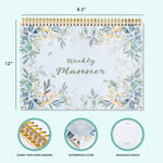 Load image into Gallery viewer, Weekly Undated Planner Notepad 8.5x12 – 52 Week Calendar & To Do List for