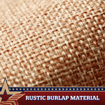Load image into Gallery viewer, USA Tea Stained Pleated Fan Flag 2x4FT Burlap Embroidered Polyester Stars and Stripes