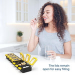 Load image into Gallery viewer, Weekly Medicine Pill Organizer Waterproof 7 Day Large Pill Box Daily Pill Case