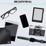 Load image into Gallery viewer, Microfiber Cleaning Cloth for Glasses Eyeglass Cleaning Cloth Lens Cleaning Cloth Microfiber Glasses Cleaning Cloth for Phone Screens Camera Lens Cleaner 12 pcs Black