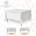 Load image into Gallery viewer, 2 Square Tablecloth Covers 52x52 Inch Table Cloths for Square or Round Table