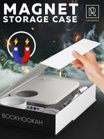 Load image into Gallery viewer, Portable Hookah Set With Everything And Case Premium WHITE Small Hookah Set For Travel Flat Hookah Box Hookah Set With Charcoal Holder & Coal CoverTravel Hookah Set With Everything