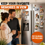 Load image into Gallery viewer, 15 Pack Magnetic Picture Pockets for Home Set 10 4x6 & 5 5x7 Black Magnet Picture Frames for Fridge Clear Photo Sleeve Holder Magnetic Picture Frames for Refrigerator Magnet Photo Display