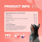 Load image into Gallery viewer, Flea Treatment for Cats Daily Oral Cat Flea and Tick Chews Chewable Tick Treatment Supplement for Kittens Skin & Coat, Digestive Health Supplement Alternative to Collars, Combs, Shampoos