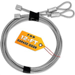 Load image into Gallery viewer, Garage Door Cables for 12 ft Door 13 ft 6 inch Long Heavy Duty 304 Steel Galvanized Cables Pack of 2 Corrosion Resistant Rust Proof Wire Durable Smooth Operation Easy Installation Reliable