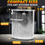 Load image into Gallery viewer, Chopstick Dishwasher Basket 3.5x2.7x3.9 – Stainless Steel Chopstick Holder for Dishwasher with Hooks Oval Design Rust Resistant Perforated Utensil Caddy for Straws Teaspoons & Small Kitchen Tools