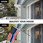 Load image into Gallery viewer, 6 Feet Tangle Free Spinning Flagpole and Black Blue Lives Matter Flag 3x5 ft